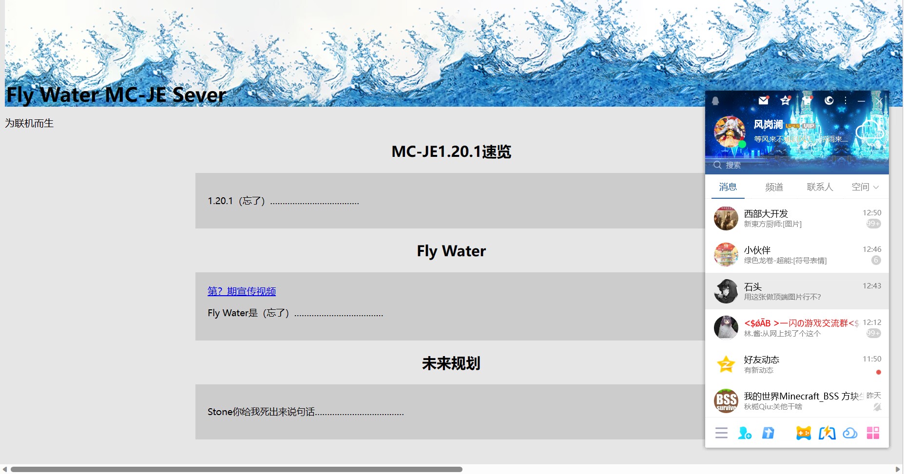 风岗澜的“FlyWater官网